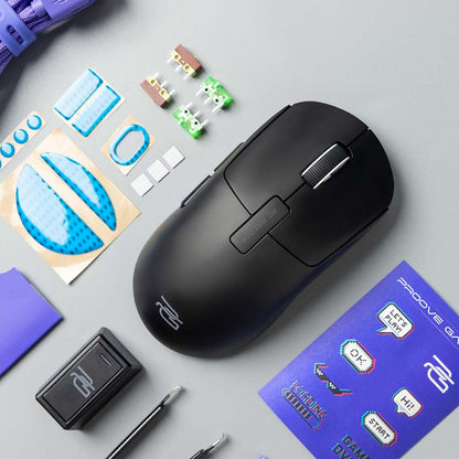Souris sans fil Proove RC Raider 8K, 800DPI - 32000DPI, BT / Wi-Fi / Filaire, Noir WMRR00122001