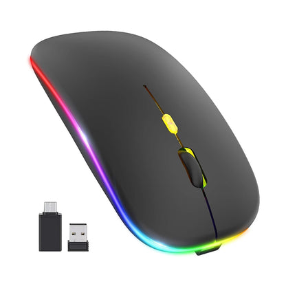 Souris sans fil Techsuit M1, RGB, 1600DPI, Noir