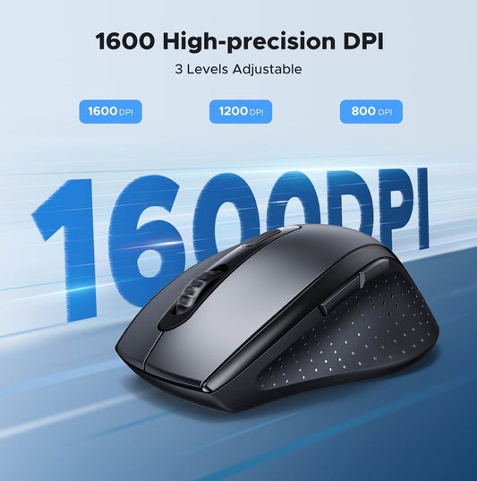 Souris sans fil UGREEN M511, 1600DPI, Noir