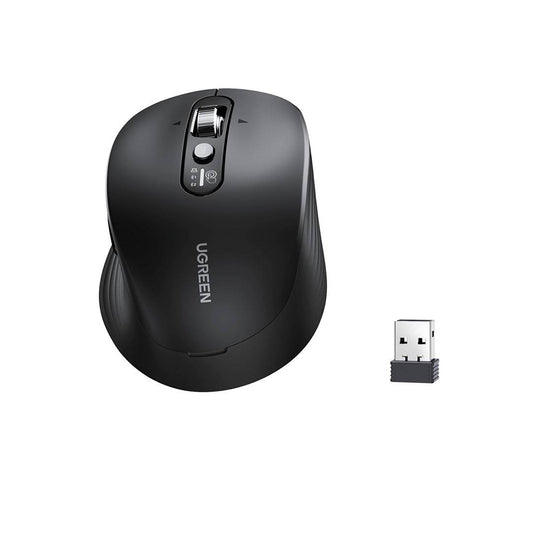 Souris sans fil UGREEN M752 (75498B), 5000DPI, BT / Wi-Fi, Noir