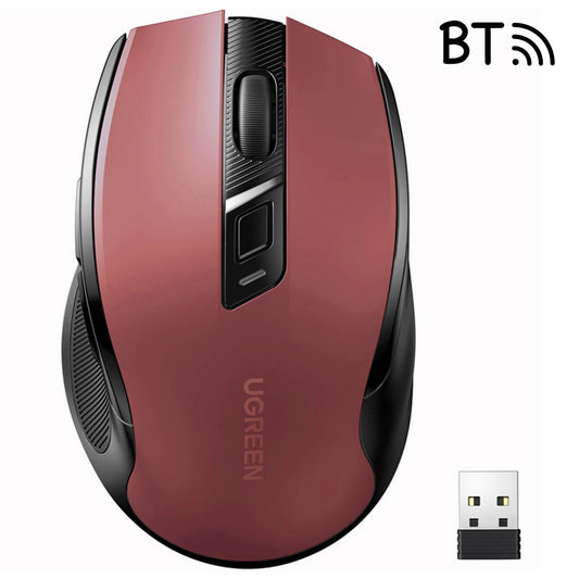 Souris sans fil UGREEN MU006, 4000DPI, Rouge