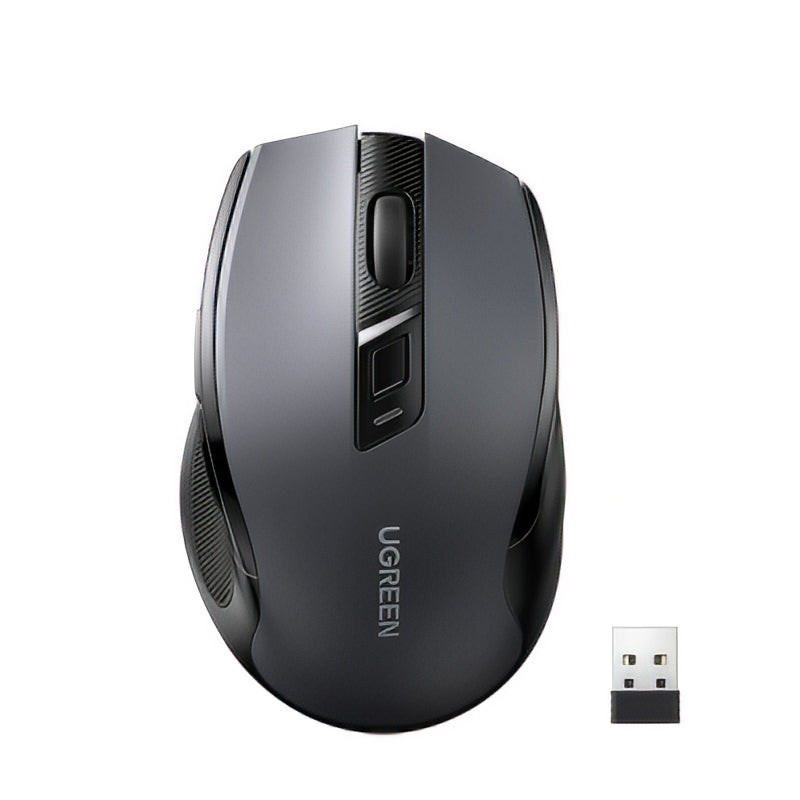 Souris sans fil UGREEN MU006 (90855), 4000DPI, BT / Wi-Fi, Gris