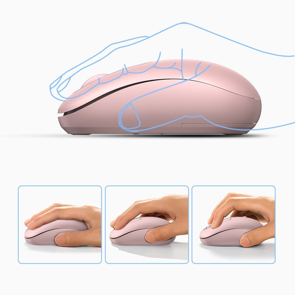 Drahtlose Maus UGREEN MU105, 2400DPI, Rosa
