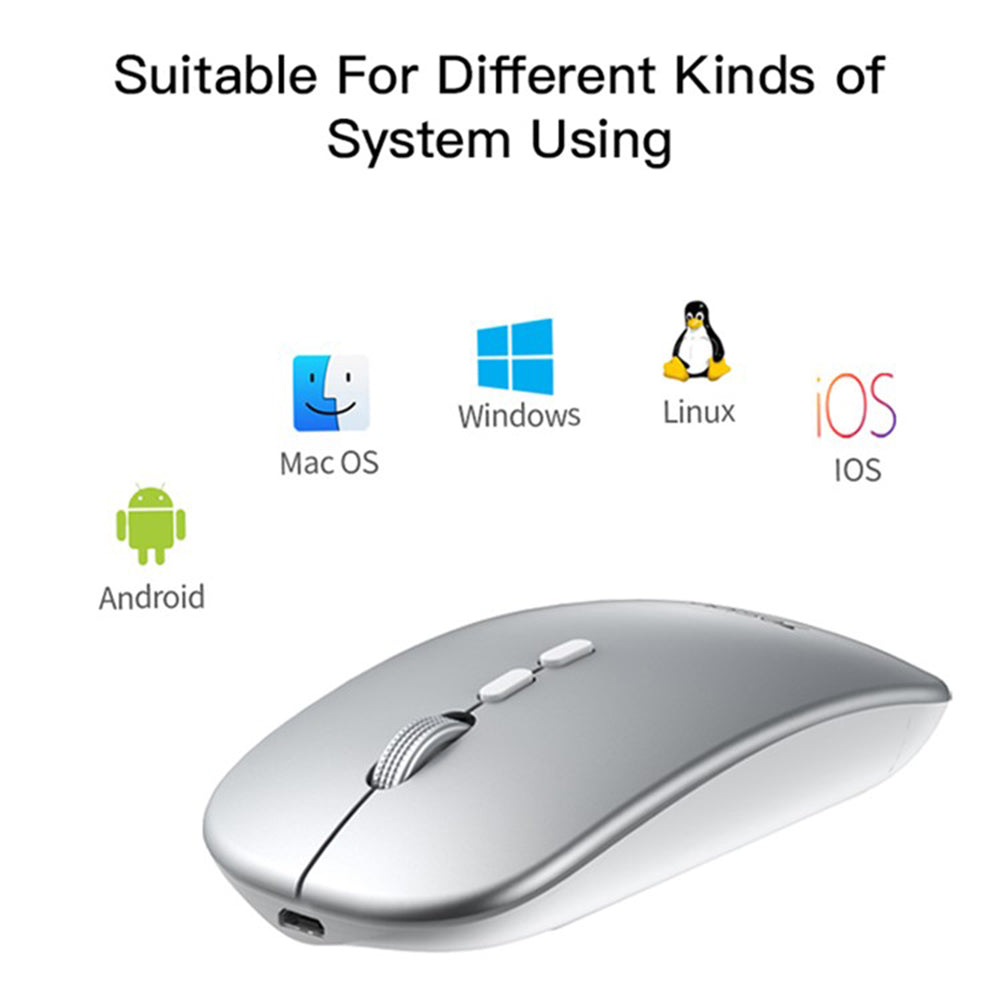 Souris sans fil Yesido KB15, 800DPI - 1600DPI, Argenté
