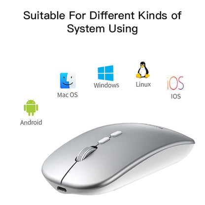 Wireless-Maus Yesido KB15, 800DPI - 1600DPI, Silber