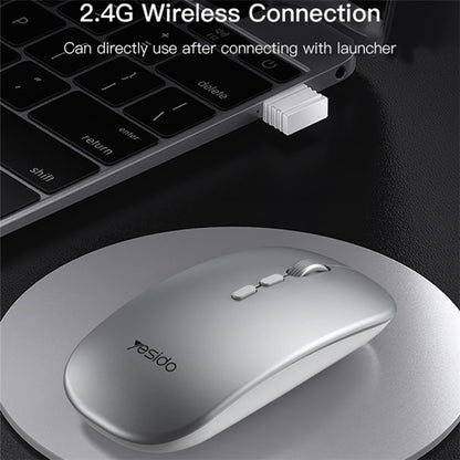 Souris sans fil Yesido KB15, 800DPI - 1600DPI, Argenté