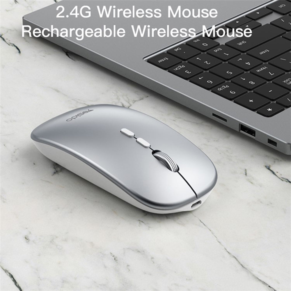 Souris sans fil Yesido KB15, 800DPI - 1600DPI, Argenté