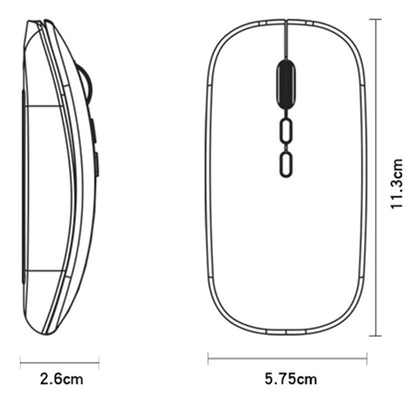 Souris sans fil Yesido KB15, 800DPI - 1600DPI, Argenté