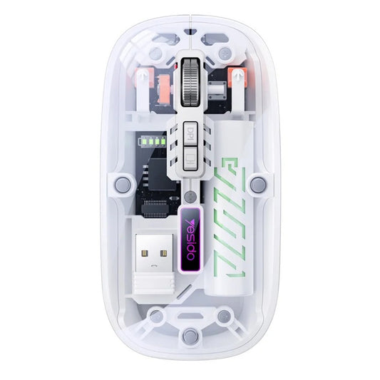Kabellose Maus Yesido KB29, 800DPI - 1600DPI, BT / Wi-Fi, Weiß