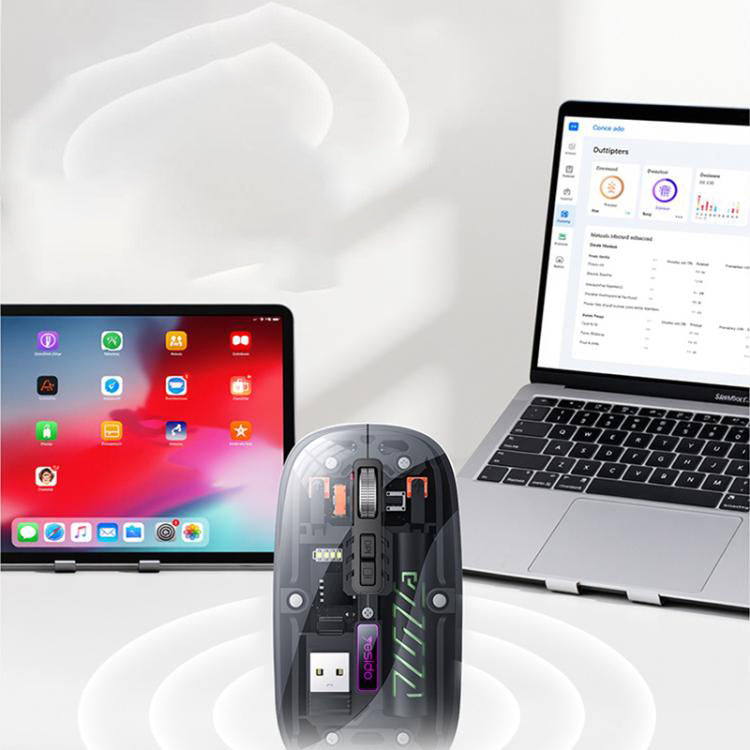 Souris sans fil Yesido KB29, 800DPI - 1600DPI, BT / Wi-Fi, Blanc