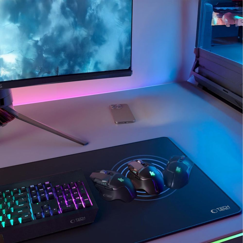 MousePad Tech-Protect A100, 100mm x 500mm, Black
