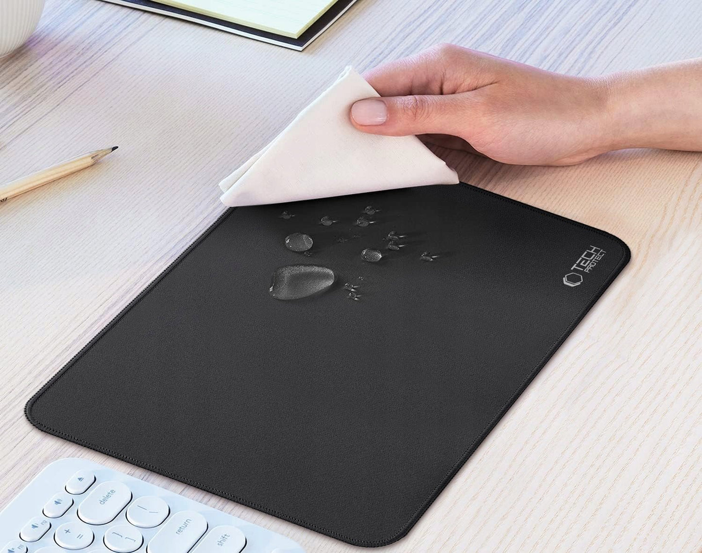 MousePad Tech-Protect A100, 350mm x 250mm, Schwarz