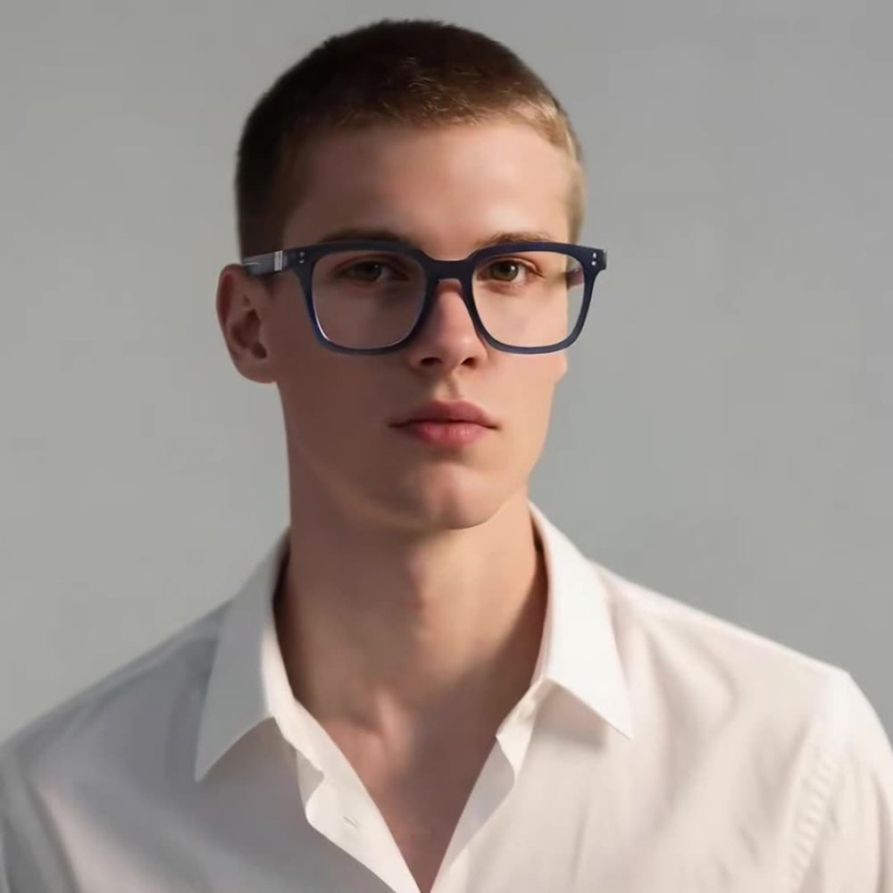 Computerbrille für Männer Techsuit 2225, Anti-Blue Light, Schwarz