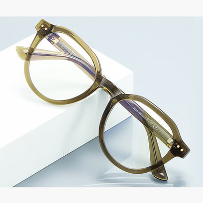 Computerbrille für Männer Techsuit 2228, Anti-Blue Light, Hellbraun