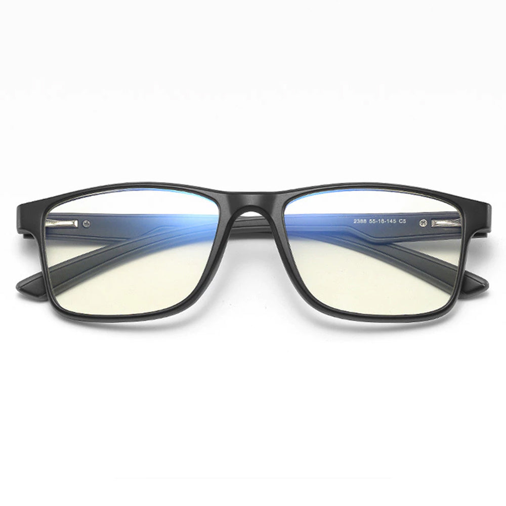 Lunettes d'ordinateur pour hommes Techsuit F2388, anti-lumière bleue, noires