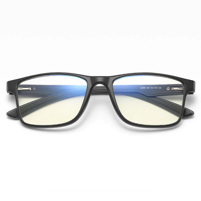 Lunettes d'ordinateur pour hommes Techsuit F2388, anti-lumière bleue, noires
