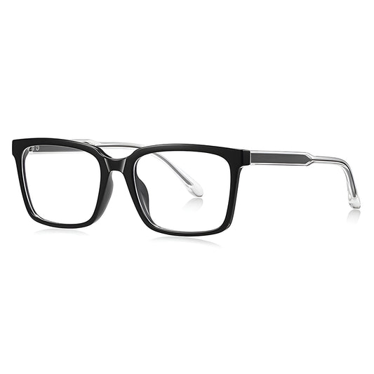 Lunettes d'ordinateur pour hommes Techsuit LS091, anti-lumière bleue, noires