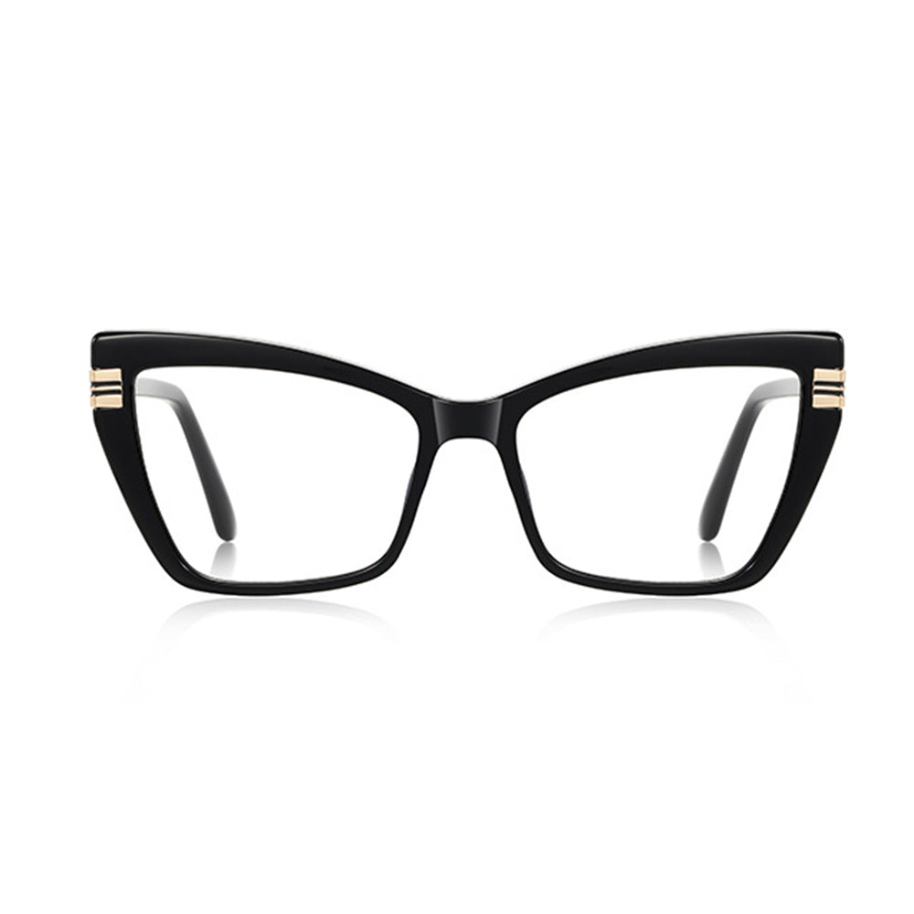 Techsuit 2263 Women's Computer Glasses, Anti-Blue Light, Black