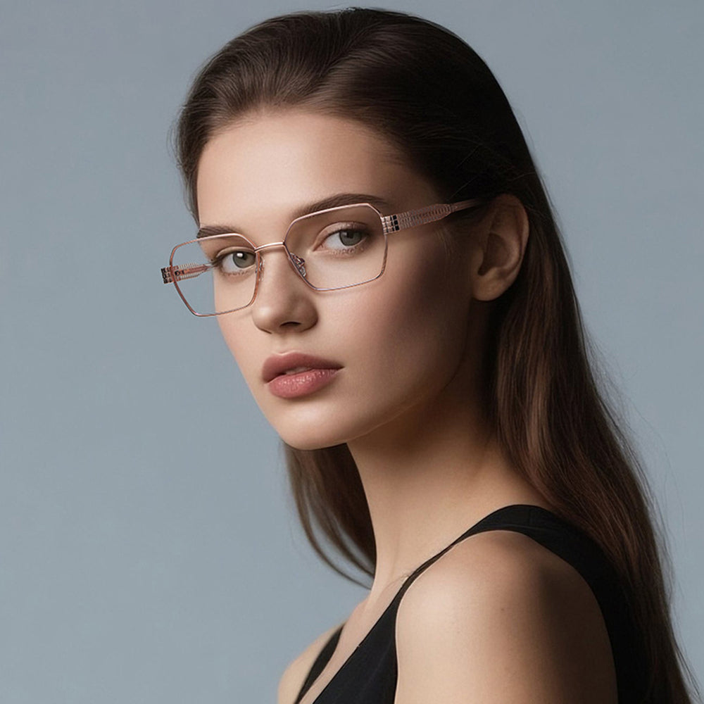 Damen Computerbrille Techsuit 3161, Anti-Blau-Licht, Roségold