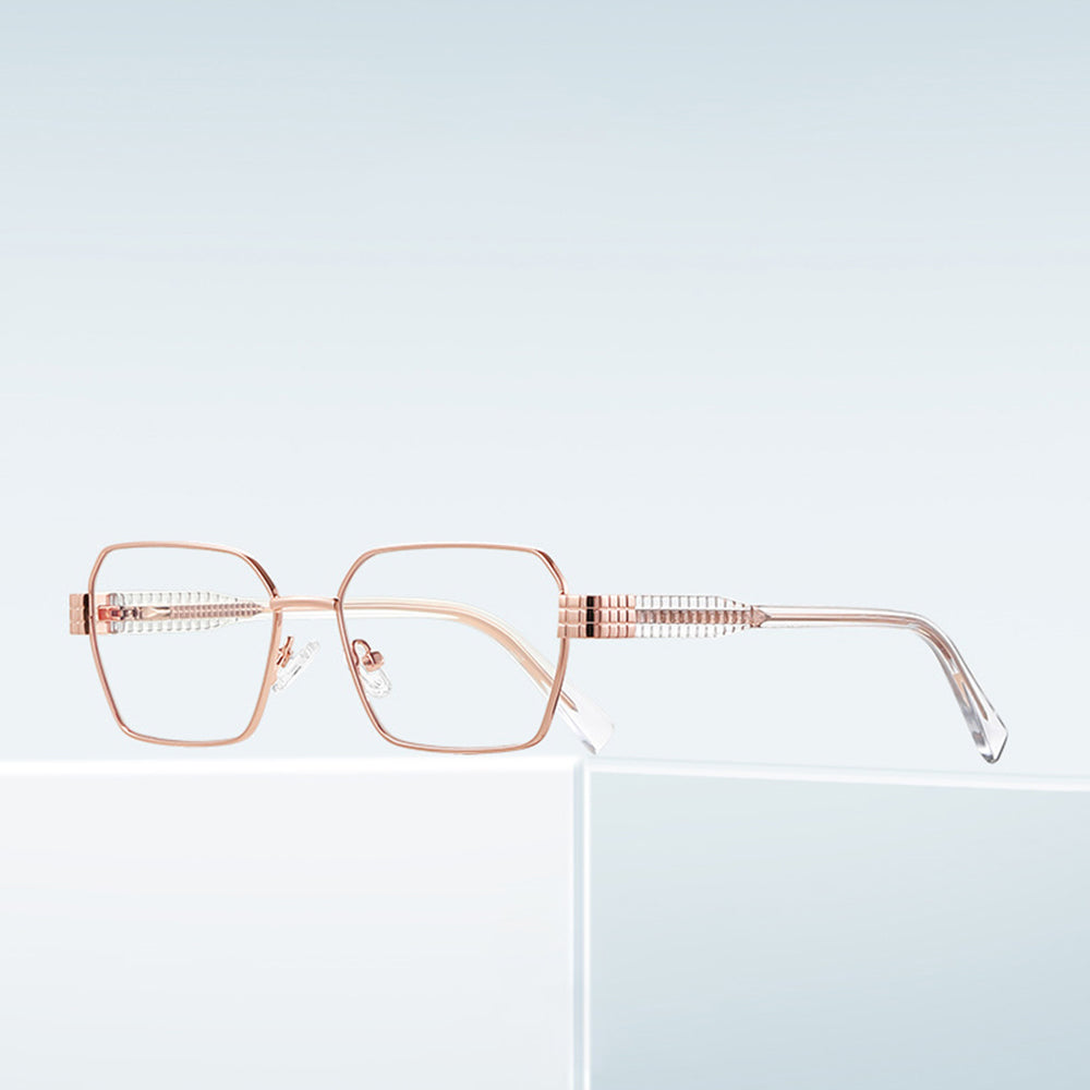 Damen Computerbrille Techsuit 3161, Anti-Blau-Licht, Roségold