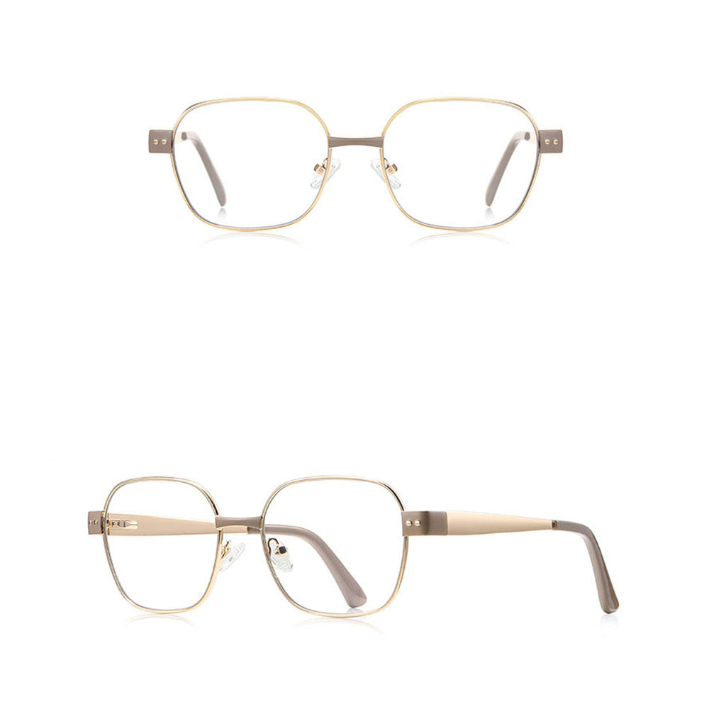 Damen-Computerbrille Techsuit 3172, Anti-Blaues Licht, Goldfarben