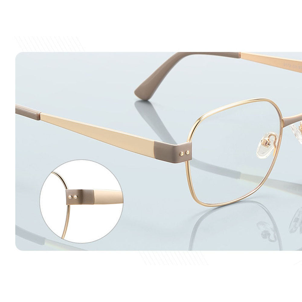 Damen-Computerbrille Techsuit 3172, Anti-Blaues Licht, Goldfarben