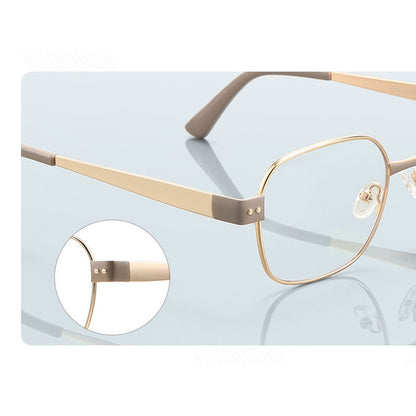 Damen-Computerbrille Techsuit 3172, Anti-Blaues Licht, Goldfarben