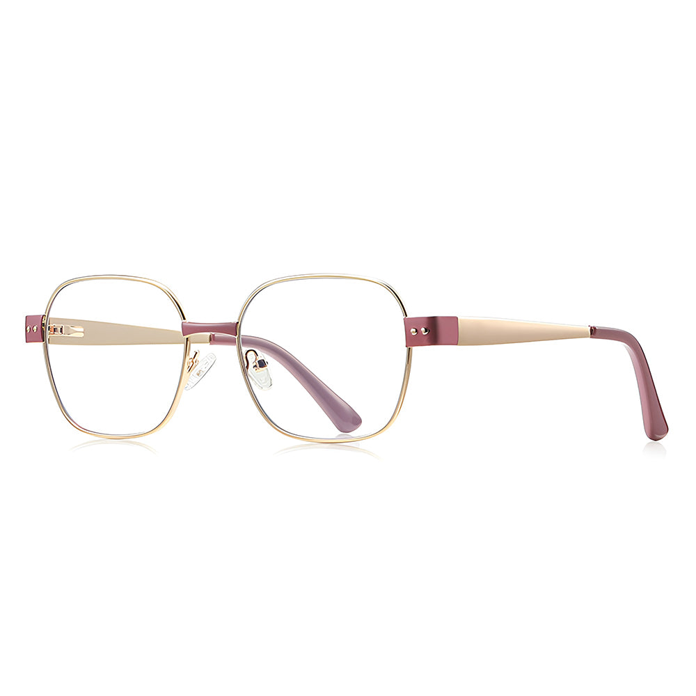 Damen-Computergläser Techsuit 3172, Anti-Blaues Licht, Roségold