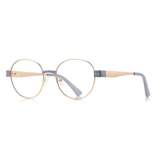 Lunettes d'ordinateur pour femme Techsuit 3175, anti-lumière bleue, doré gris clair