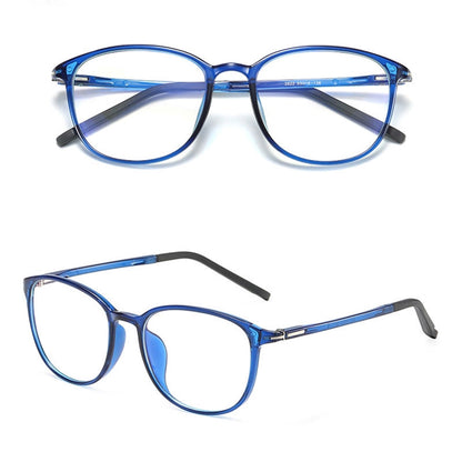 Damen-Computergläser Techsuit F2822, Anti-Blaues Licht, Blau