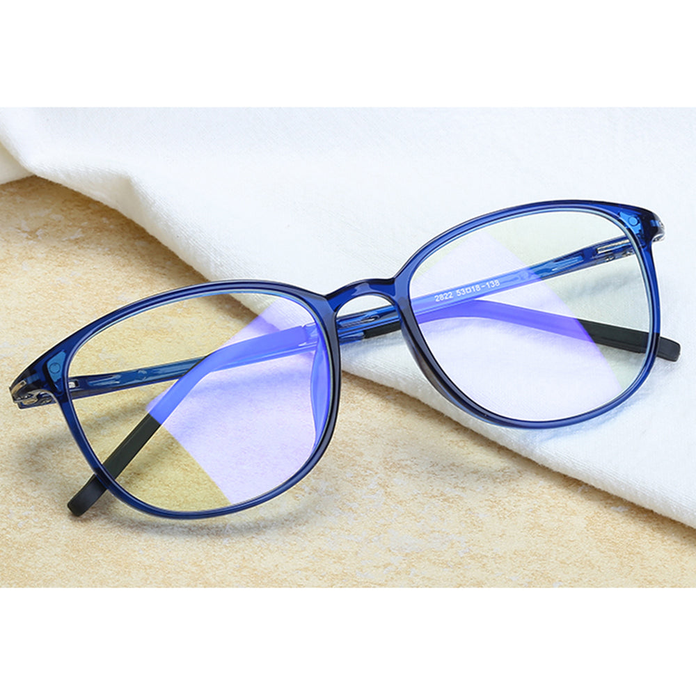 Damen-Computergläser Techsuit F2822, Anti-Blaues Licht, Blau