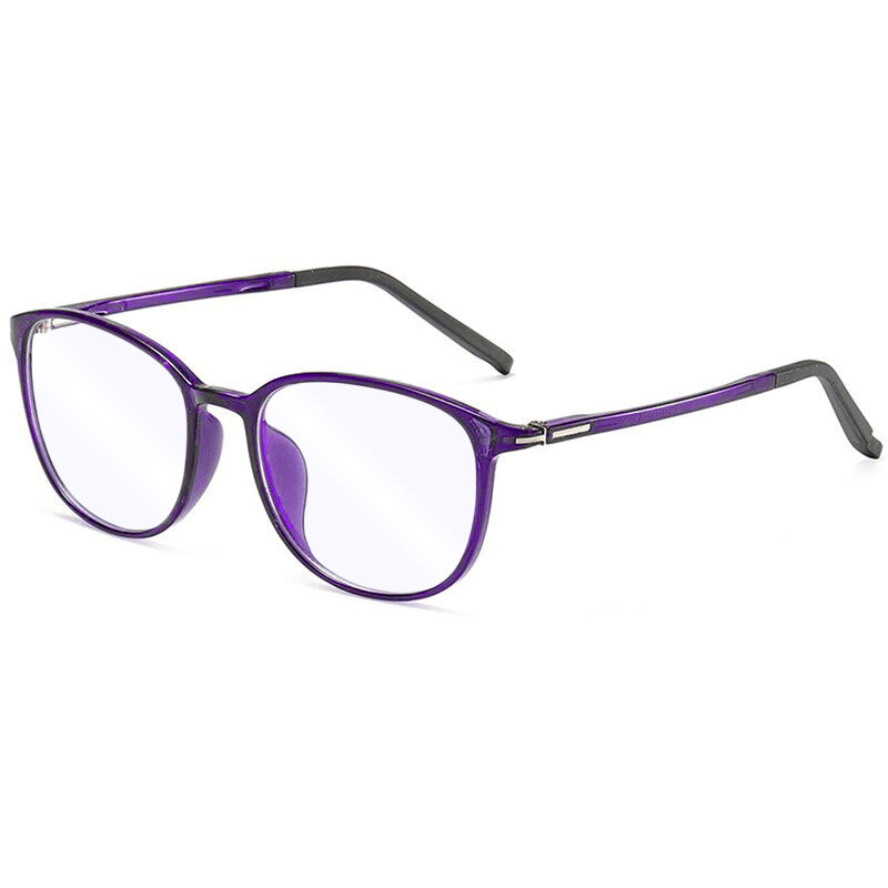 Techsuit F2822 Women's Computer Glasses, Anti-Blue Light, Purple