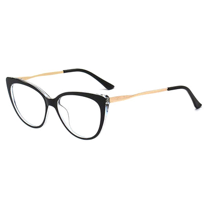 Lunettes d'ordinateur pour femme Techsuit F5018-C72, Anti-lumière bleue, Noires