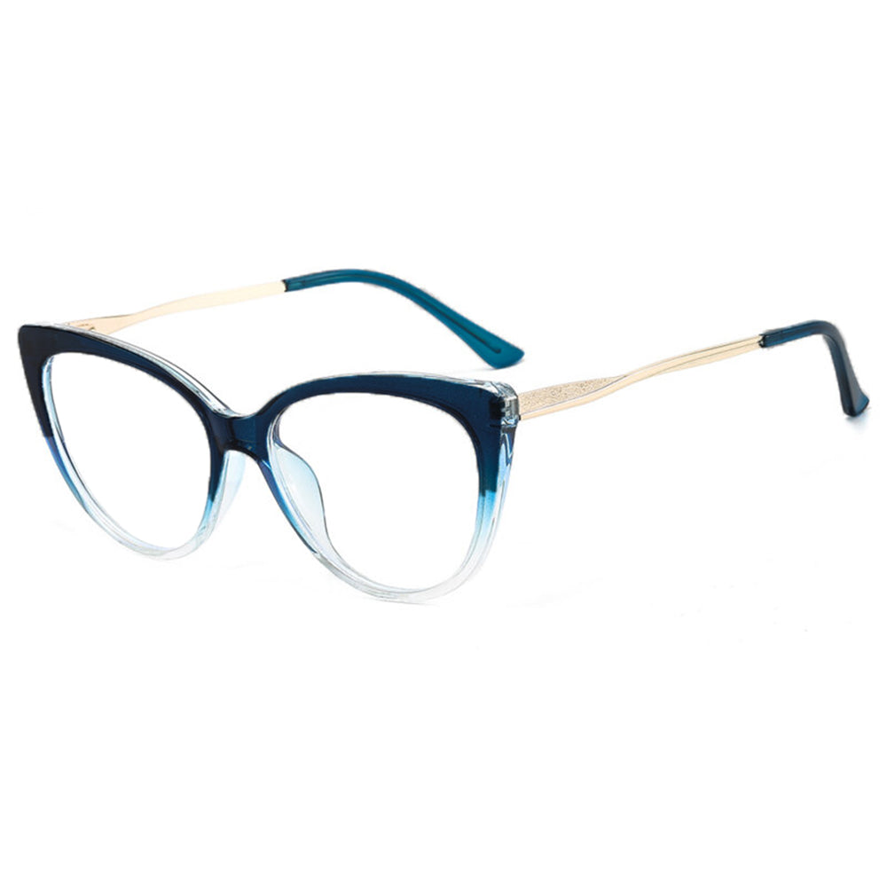 Damen-Computerglas Techsuit F5018-C8, Anti-Blaues Licht, Blau