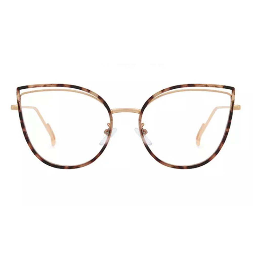 Damen-Computerbrille Techsuit F95597-C13, Anti-Blaues Licht, Creme Braun