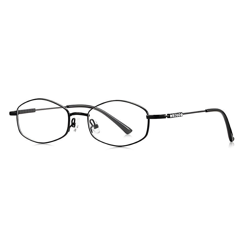 Damen-Computergläser Techsuit LS501, Anti-Blaues Licht, Schwarz