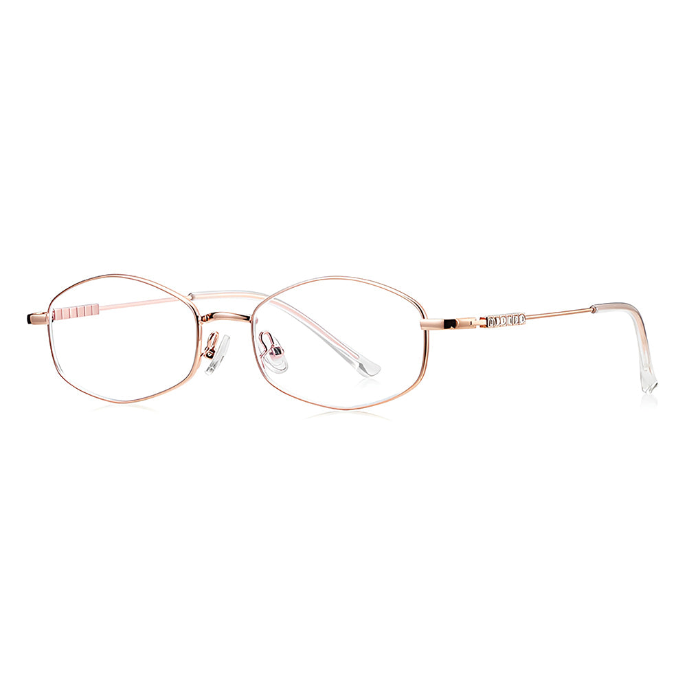 Damen-Computergläser Techsuit LS501, Anti-Blaues Licht, Roségold