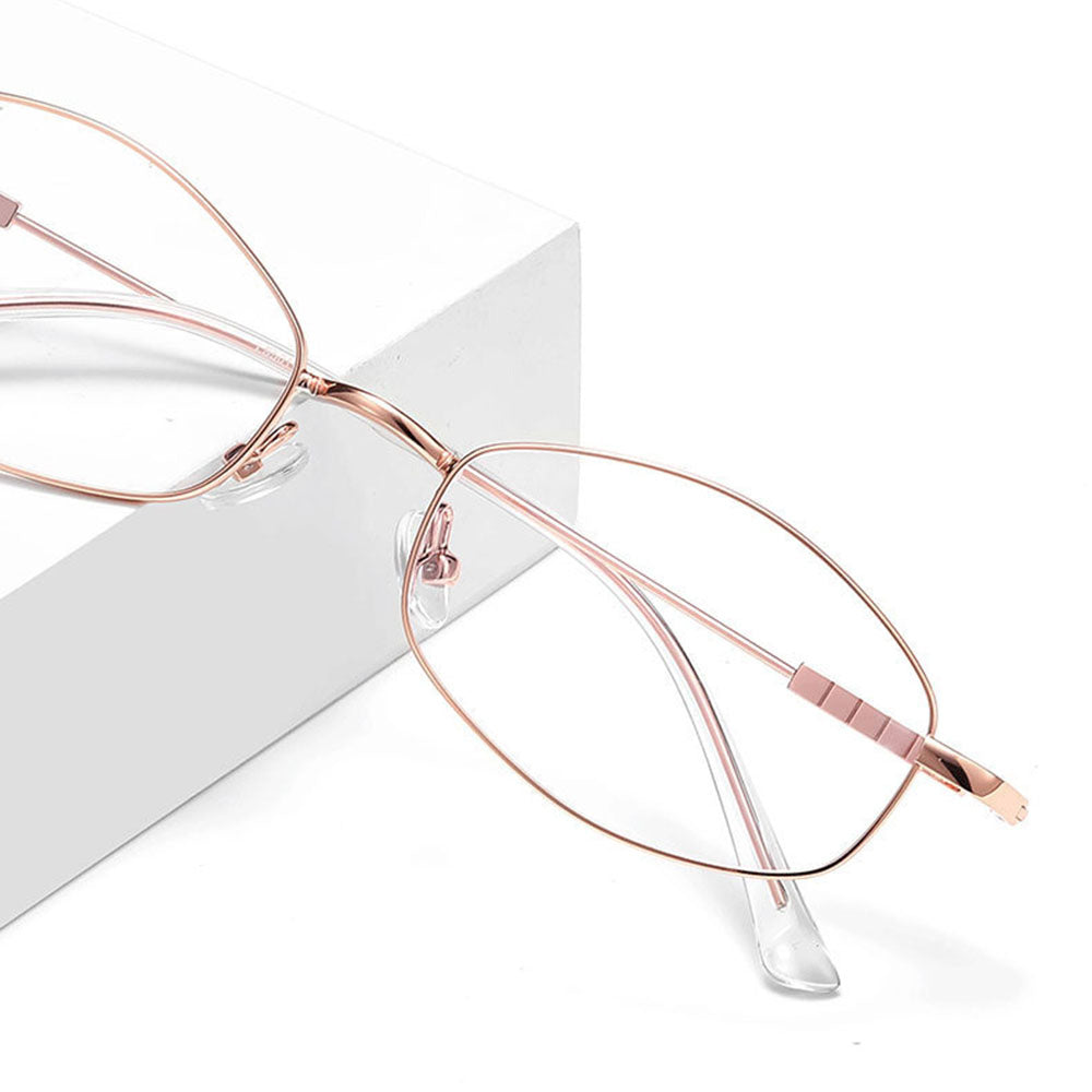 Damen-Computergläser Techsuit LS501, Anti-Blaues Licht, Roségold
