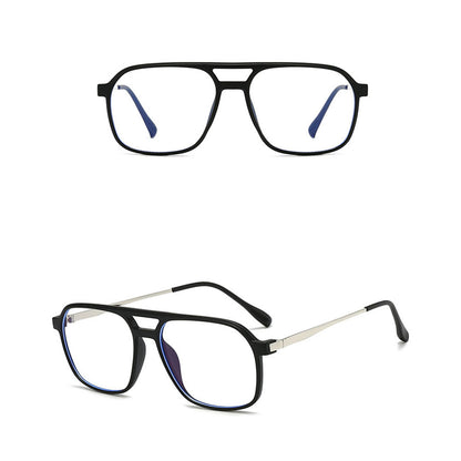Unisex Computerbrille Techsuit 83092, Anti-Blaues Licht, Schwarz Silber