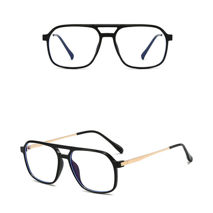 Unisex Computerbrille Techsuit 83092, Anti-Blaues Licht, Schwarz Gold