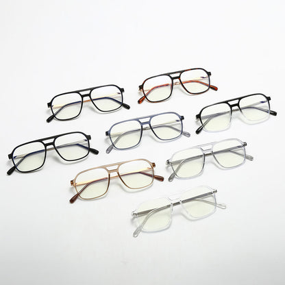 Unisex Computerbrille Techsuit 83092, Anti-Blaues Licht, Schwarz Gold