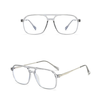 Unisex Computerbrille Techsuit 83092, Anti-Blaues Licht, Transparent Silber