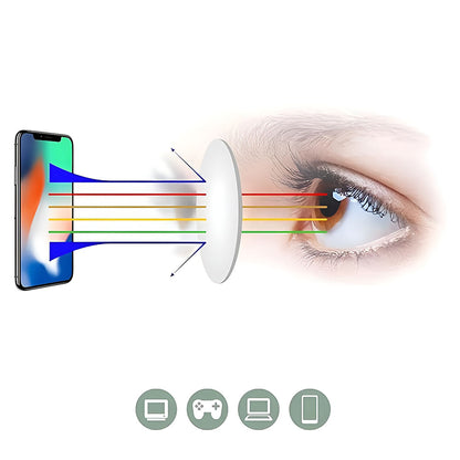 Unisex Computerbrille Techsuit 83092, Anti-Blaues Licht, Transparent Silber