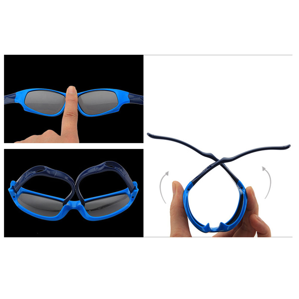 Techsuit 800-C29 Kids' Sports Sunglasses, Polarized, Blue