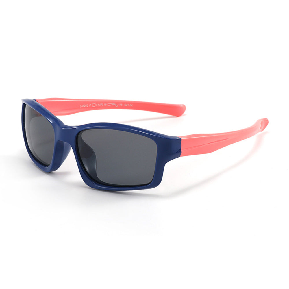 Techsuit 8202-C21 Kids' Sport Sunglasses, Polarized, Navy Pink