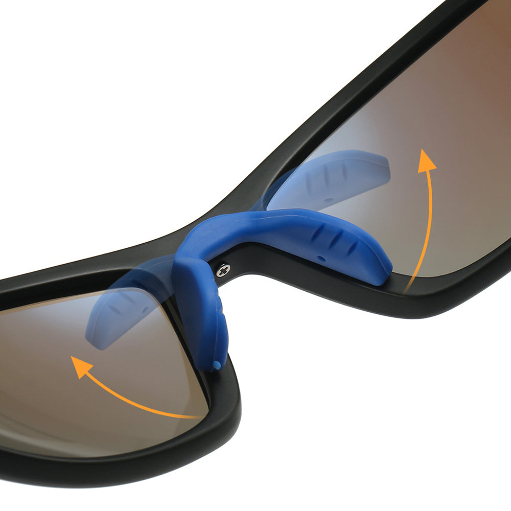 Lunettes de Cyclisme Unisexes Techsuit 3047, Protection UV, Noires
