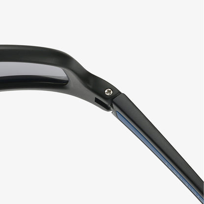 Unisex Fahrradbrille Techsuit 3047, UV-Schutz, Schwarz Transparent