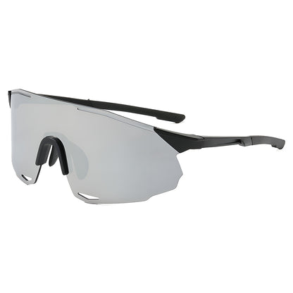 Lunettes de Cyclisme Unisex Techsuit 8853, Noir Argenté