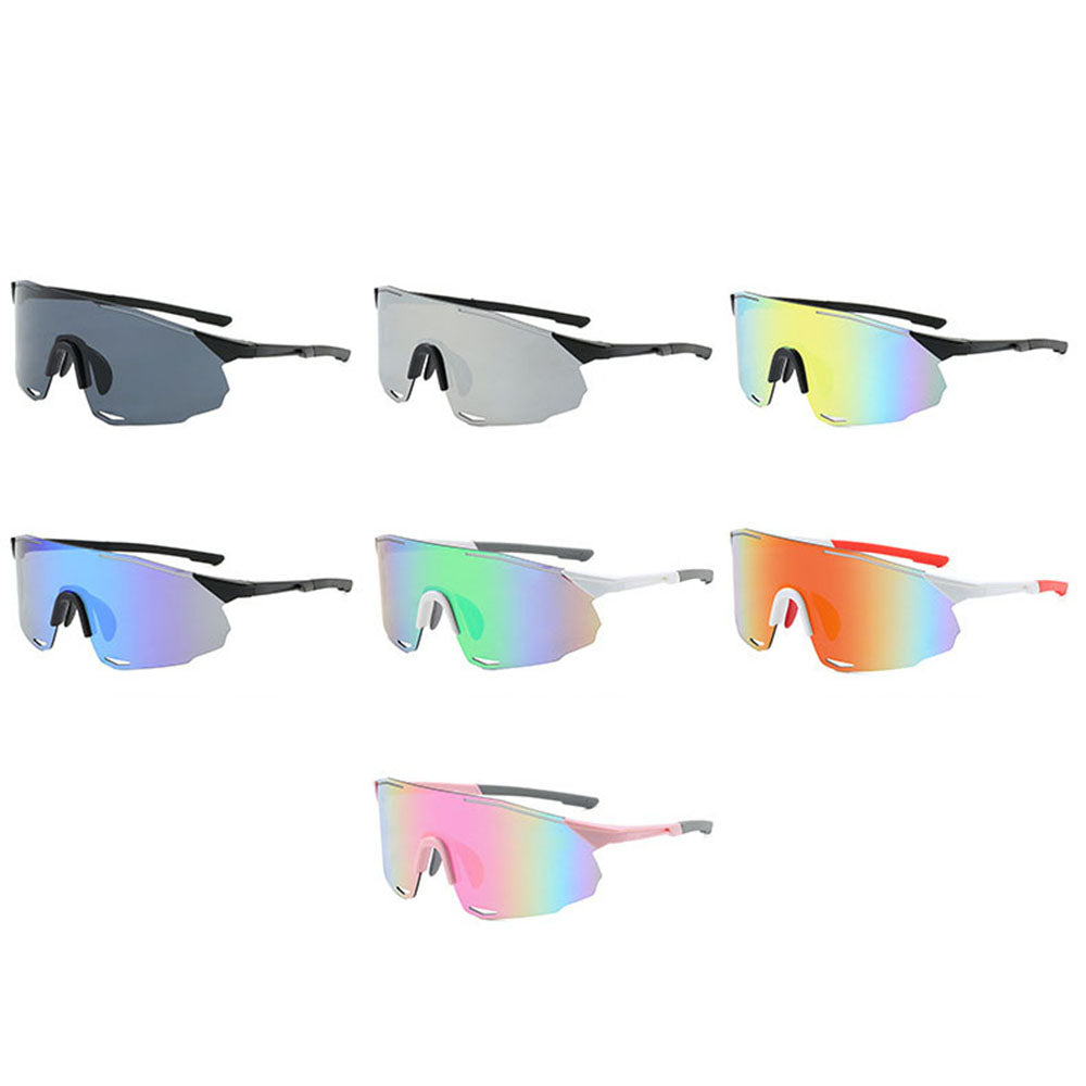 Lunettes de Cyclisme Unisex Techsuit 8853, Noir Argenté