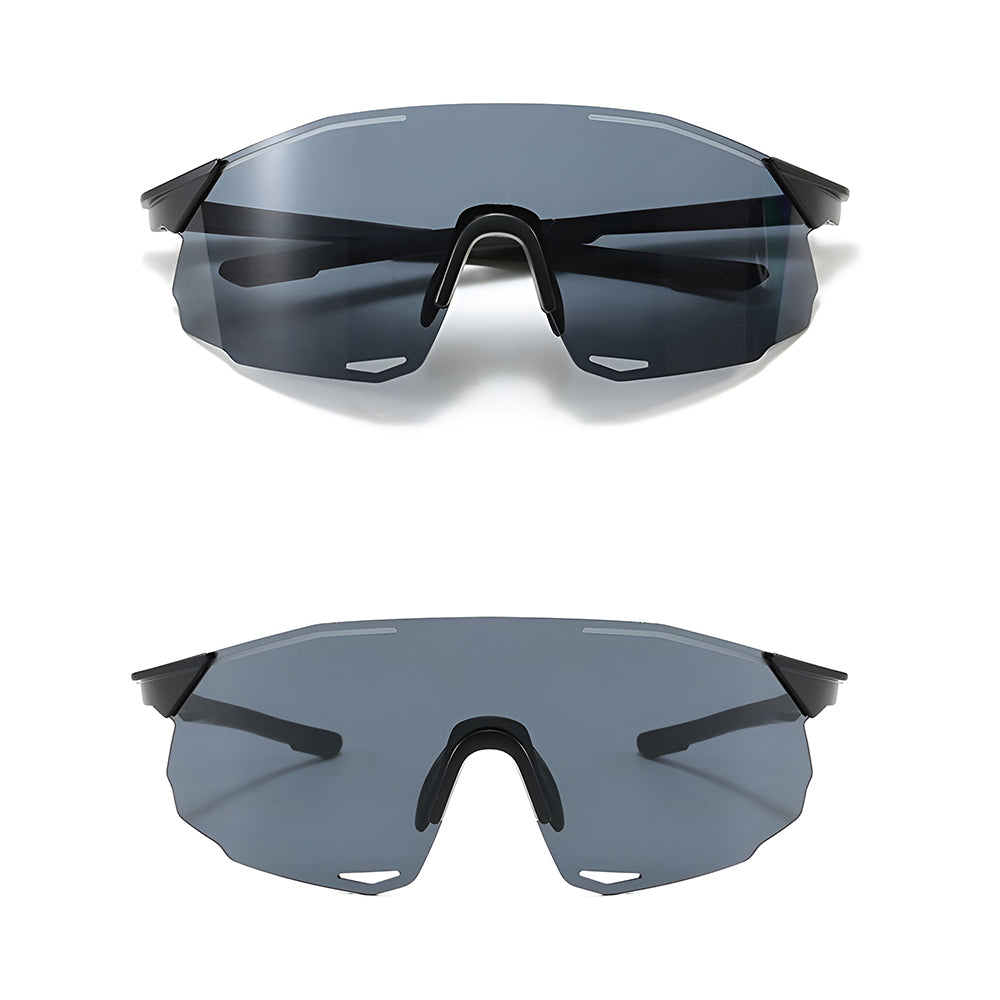 Lunettes de Cyclisme Unisex Techsuit 8853, Noir Gris